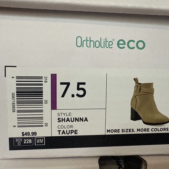 NEW: Sonoma Sonja  Suede Booties Women's 7.5 M Side Zip Ankle Heeled Shoes - Picture 15 of 16